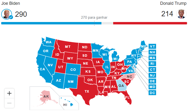 Mapa eleitoral do Google