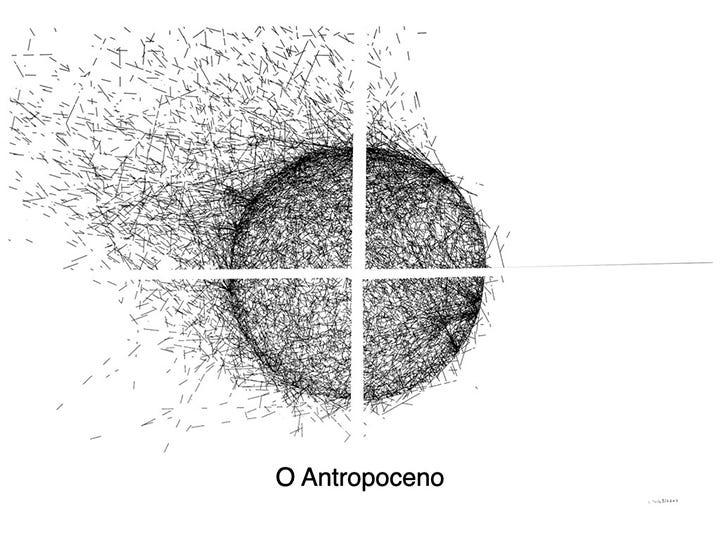 Slide de título "O Antropoceno"