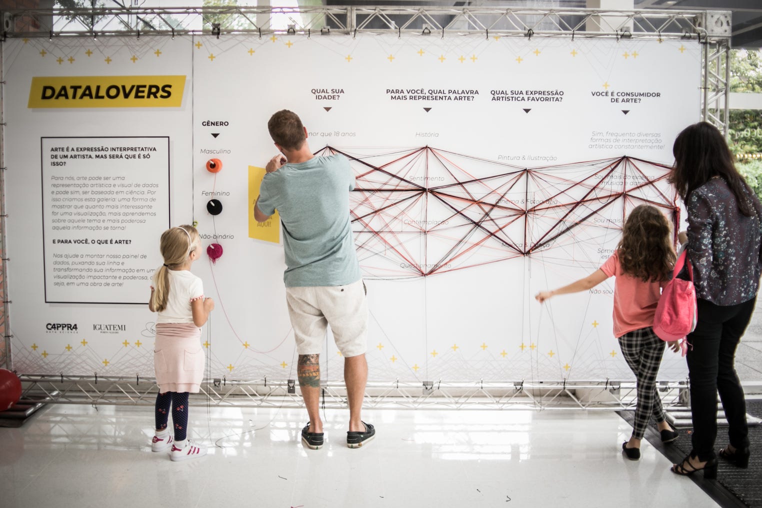Obra da exposição #DATALOVERS, do CappraLab