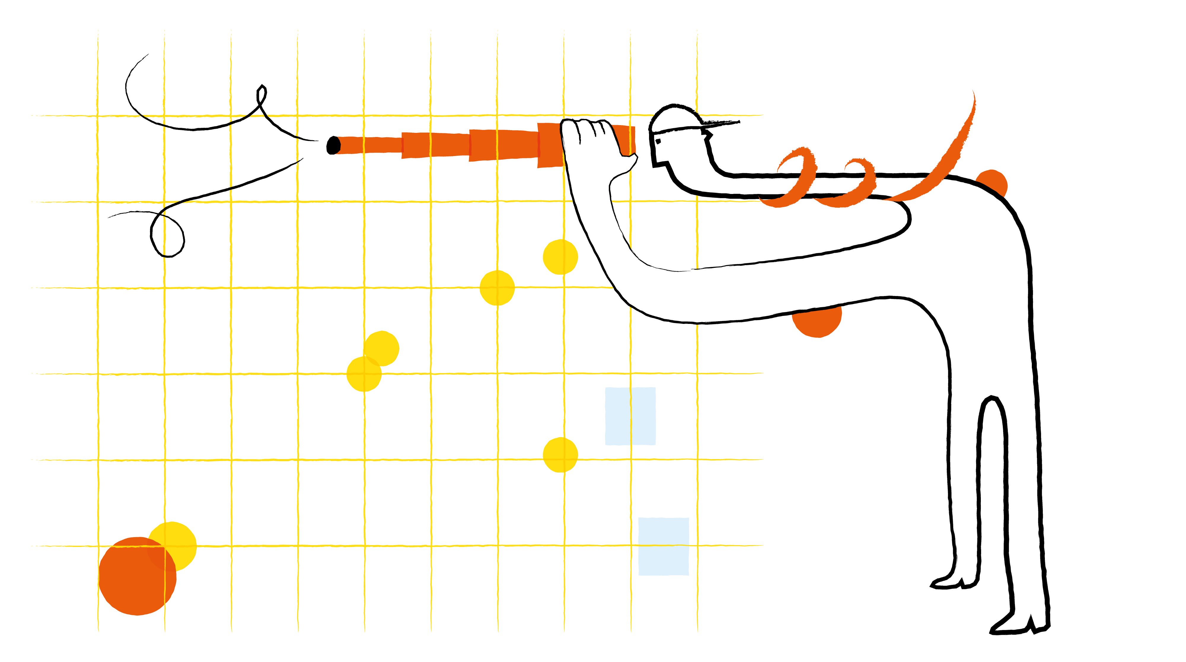 Ilustração sobre o futuro da visualização de dados